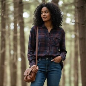 RAILS Plaid Flannel Button Down Casual Shirt Top